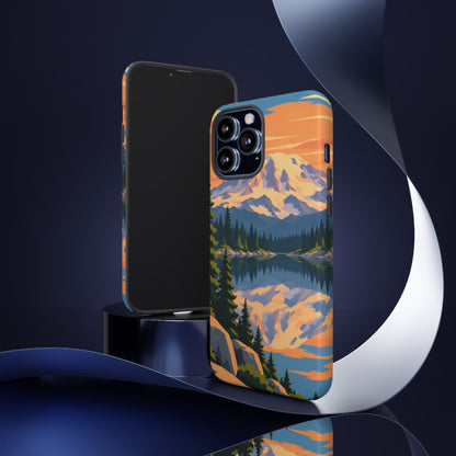 Mount Rainier — Mirror Dawn iPhone Tough Case