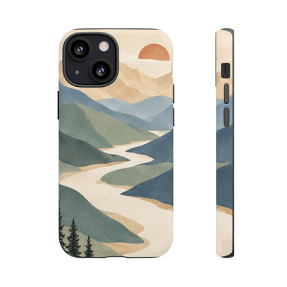 Quiet Pass iPhone Tough Case | mountain river