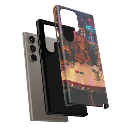 All-Night Aces Samsung Galaxy Tough Case | dachshund poker