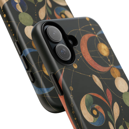 Orbital Garden iPhone Tough Case | Celestial Botanical Geometry