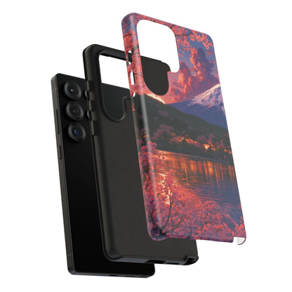 Sakura Lakeside Village Samsung Galaxy Tough Phone Case