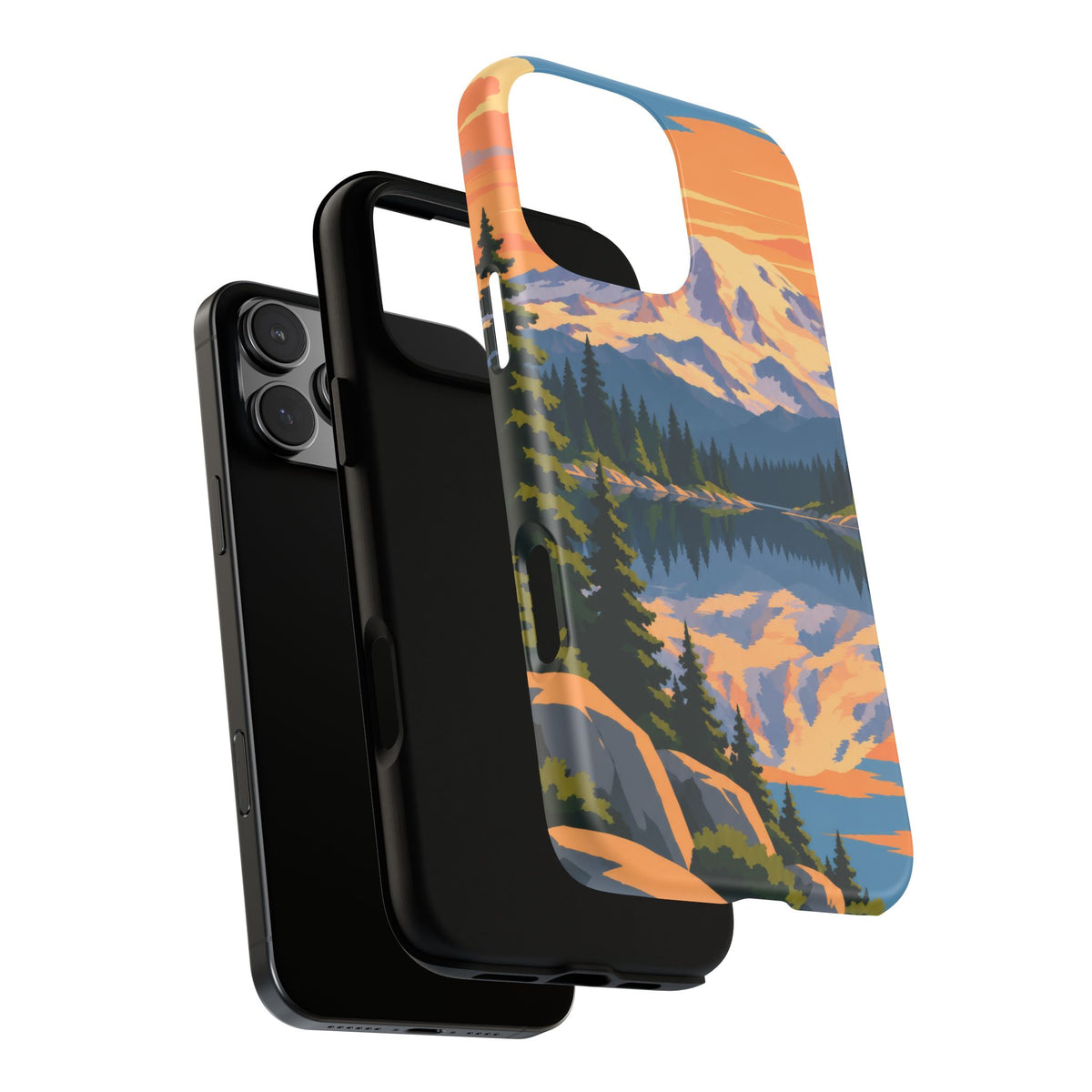 Mount Rainier — Mirror Dawn iPhone Tough Case