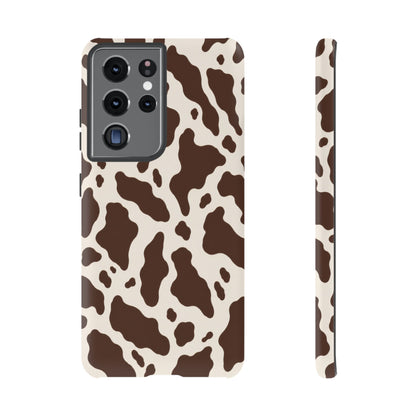 Cocoa Ranch Samsung Galaxy Tough Case | Brown Cow Print