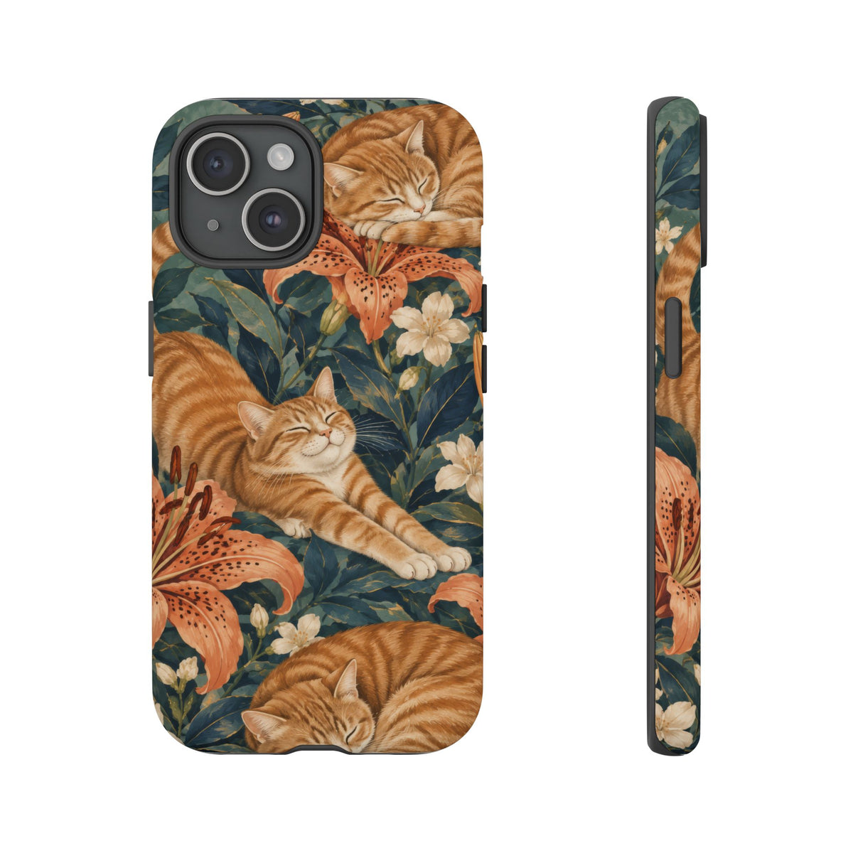 Tiger Lily Tabby iPhone Tough Case | tabby cats