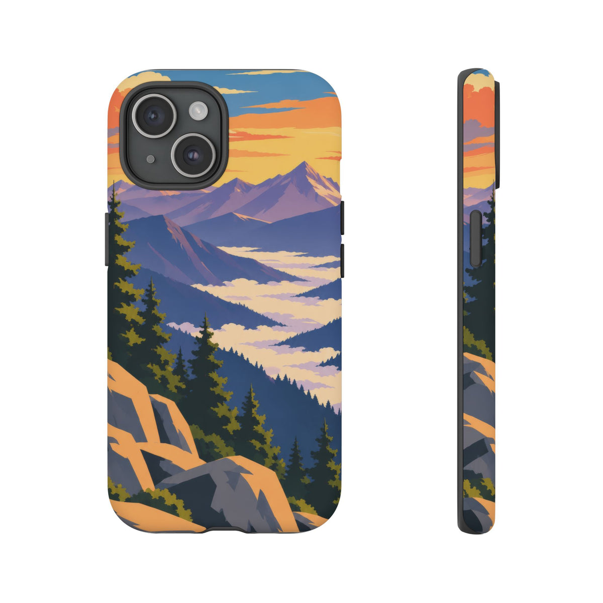 Misty Mountains — Amethyst Pass iPhone Tough Case