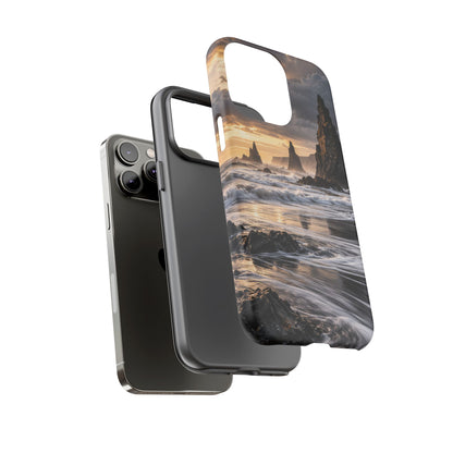 Black Sand and Silver iPhone Tough Case | black sand beach