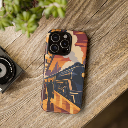 Travel by Train — Night Departure iPhone Tough Case | train travel