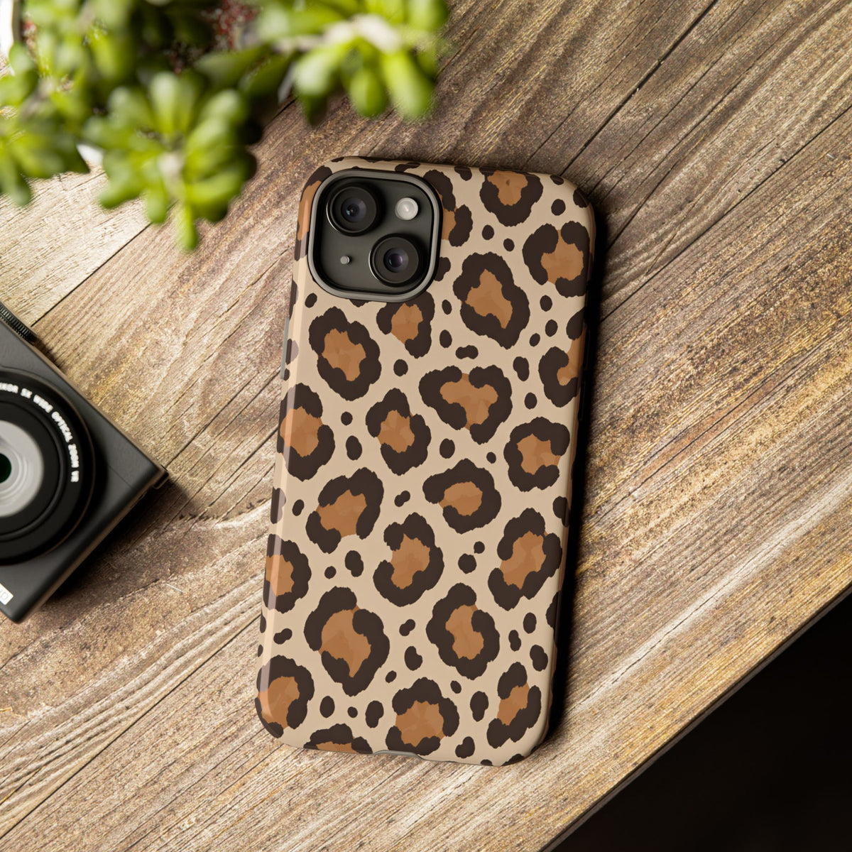 Leopard Print iPhone Tough Case | Cocoa Wildcat