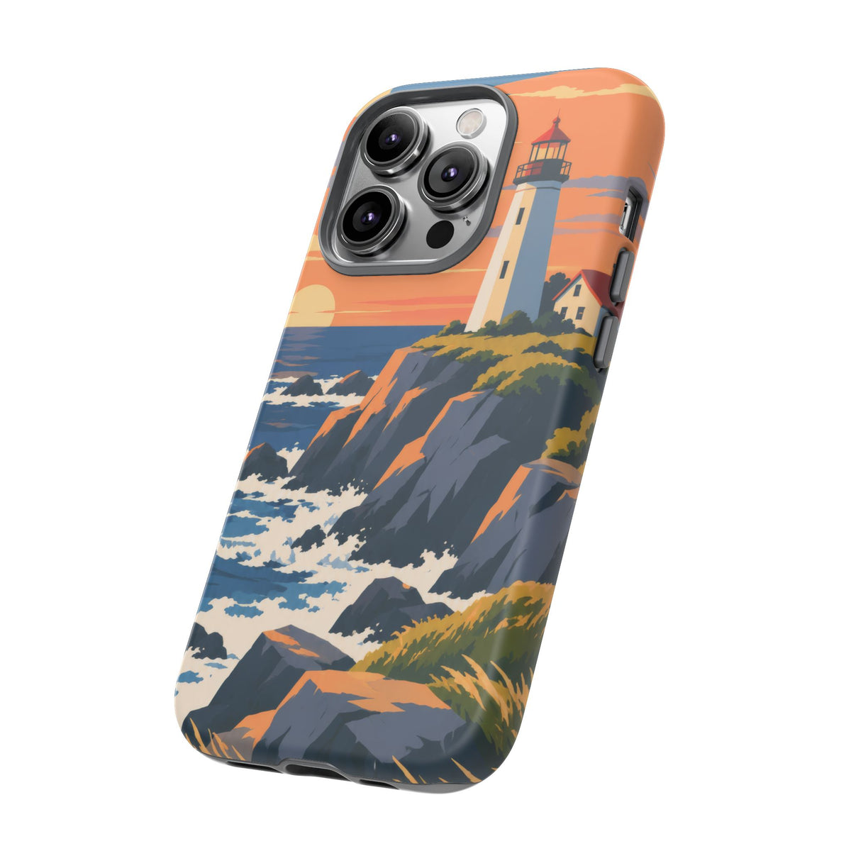 Lighthouse — Atlantic Beacon iPhone Tough Case