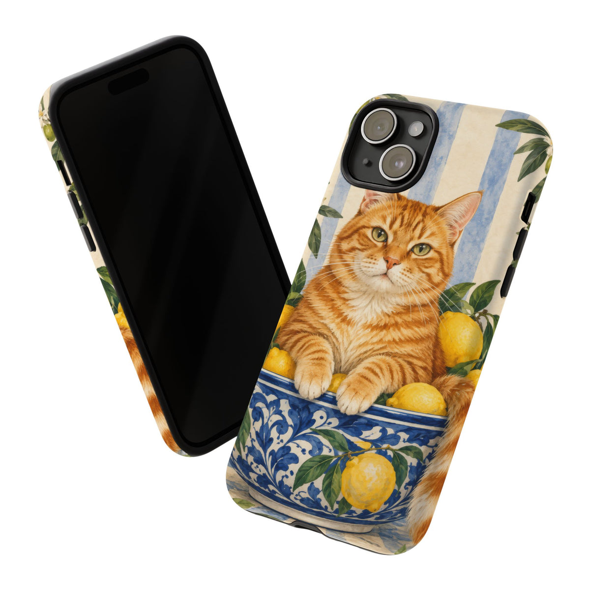 Citrus Inspector iPhone Tough Case | ginger cat