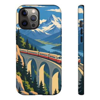 Travel by Train — Alpine Express iPhone Tough Case | train travel