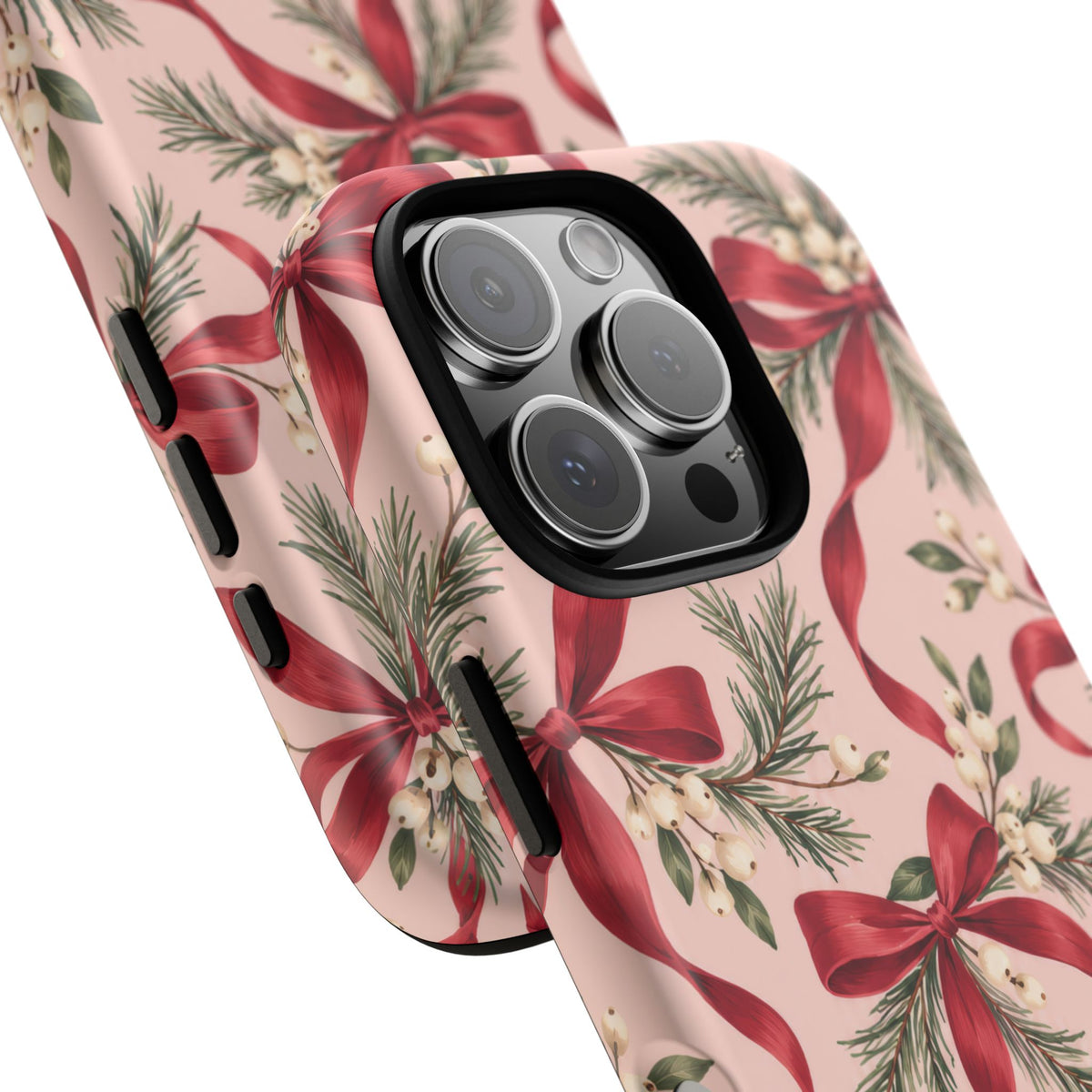 Ribbon Season iPhone Tough Case | christmas bows