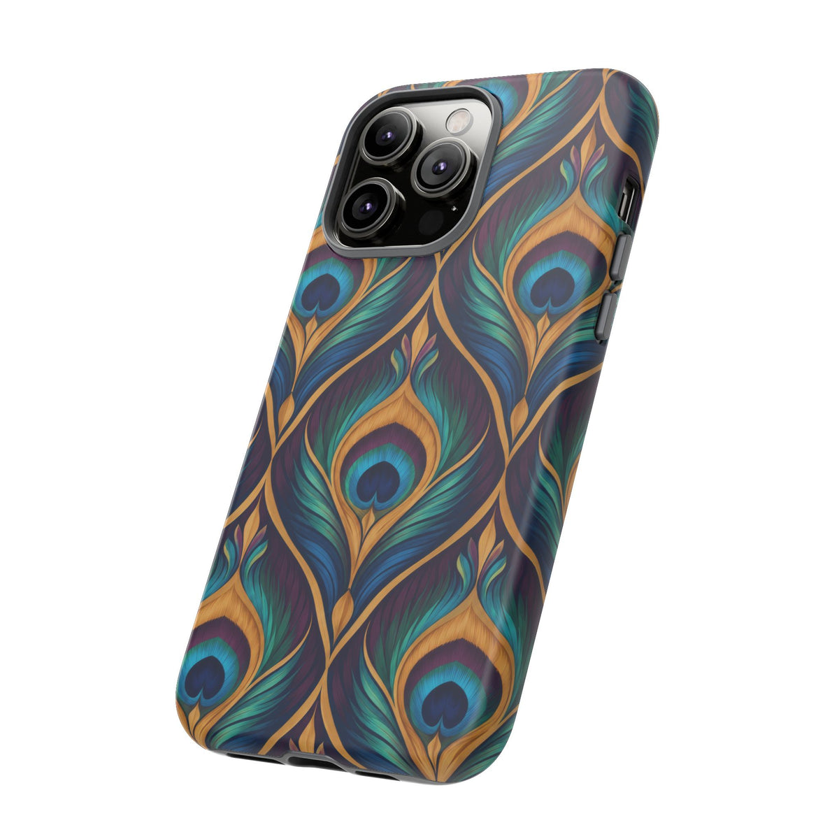Peacock Nocturne iPhone Tough Case | art deco