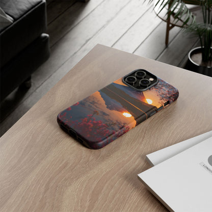 Fuji Golden Reflection iPhone Tough Phone Case