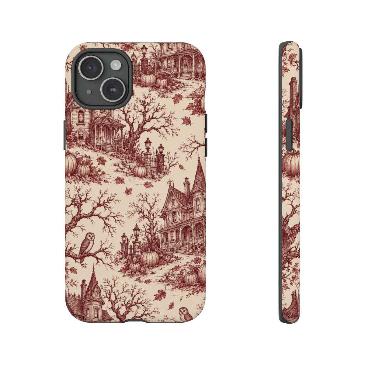 Haunted Estate Toile iPhone Tough Case | halloween toile