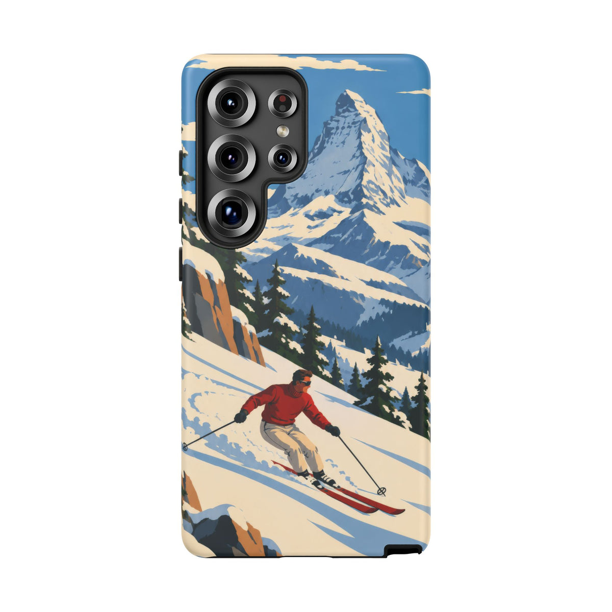 Swiss Skiing — Downhill Arc Samsung Galaxy Tough Case