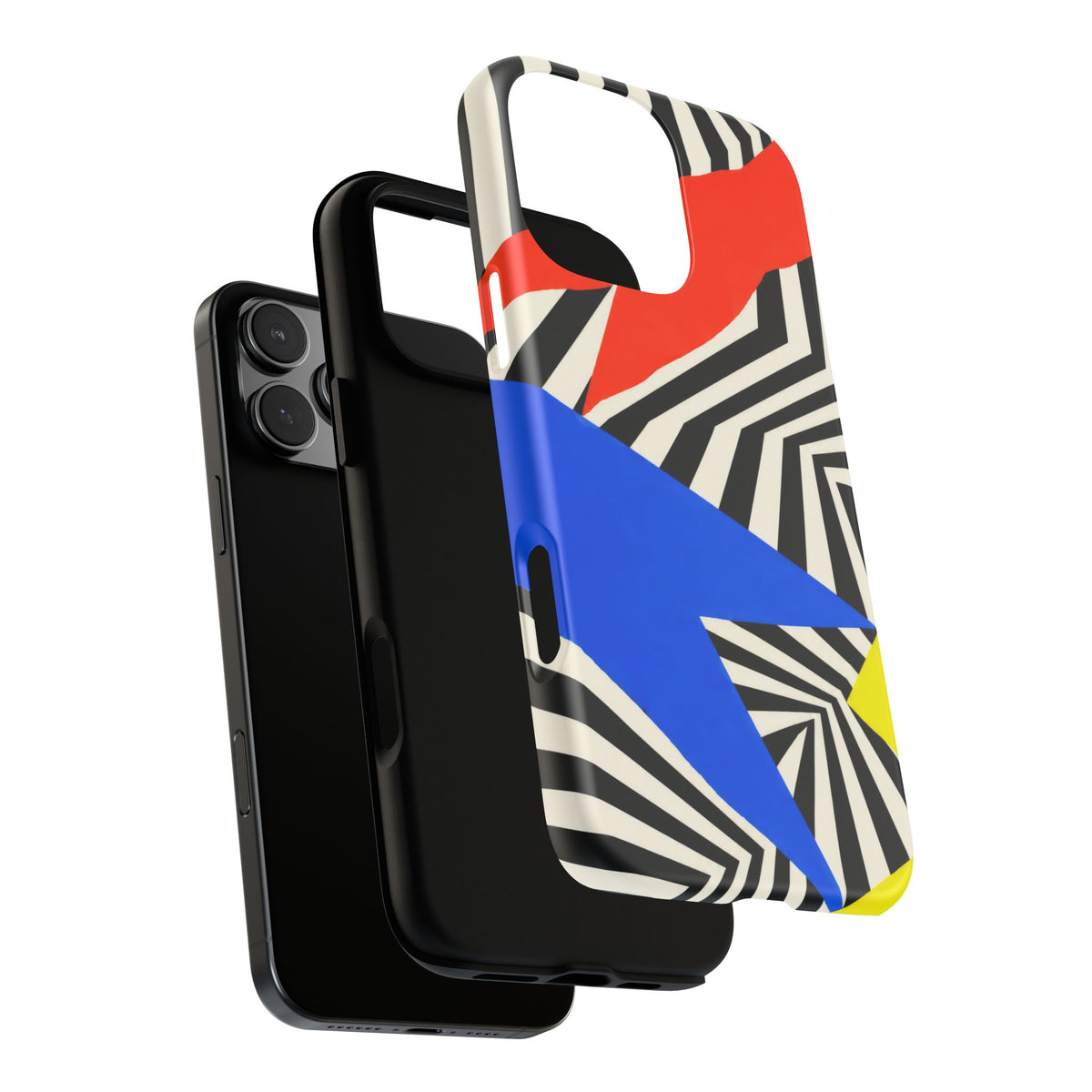 Broken Signal iPhone Tough Case | Optical Stripe Art