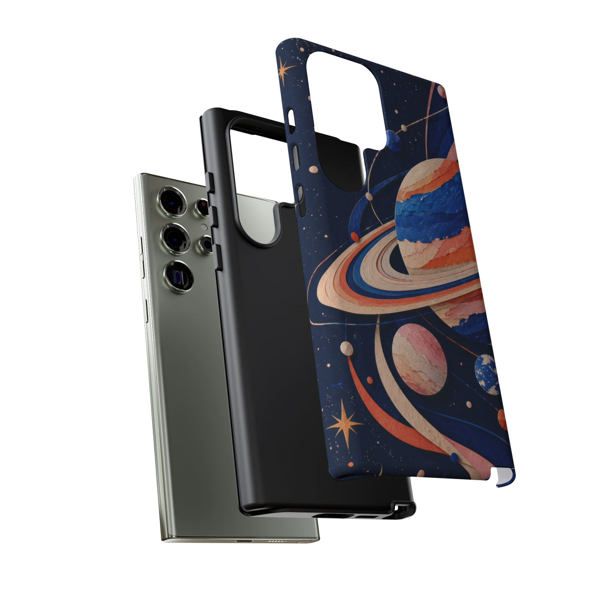 Cosmic Cut Paper Samsung Galaxy Tough Case | modern space