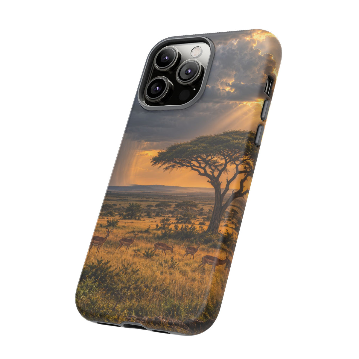 Stormlight on the Mara iPhone Tough Case | african storm