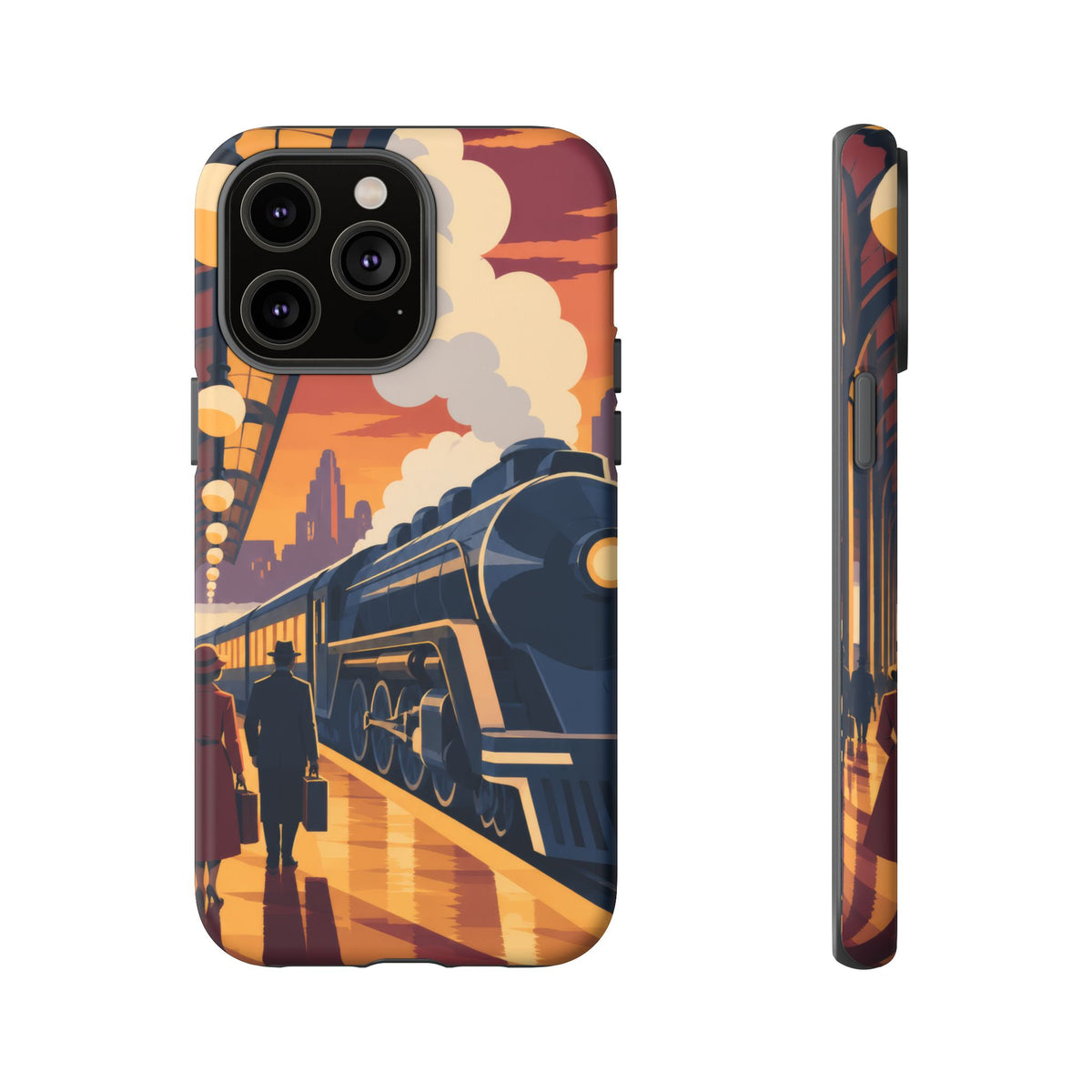 Travel by Train — Night Departure iPhone Tough Case | train travel