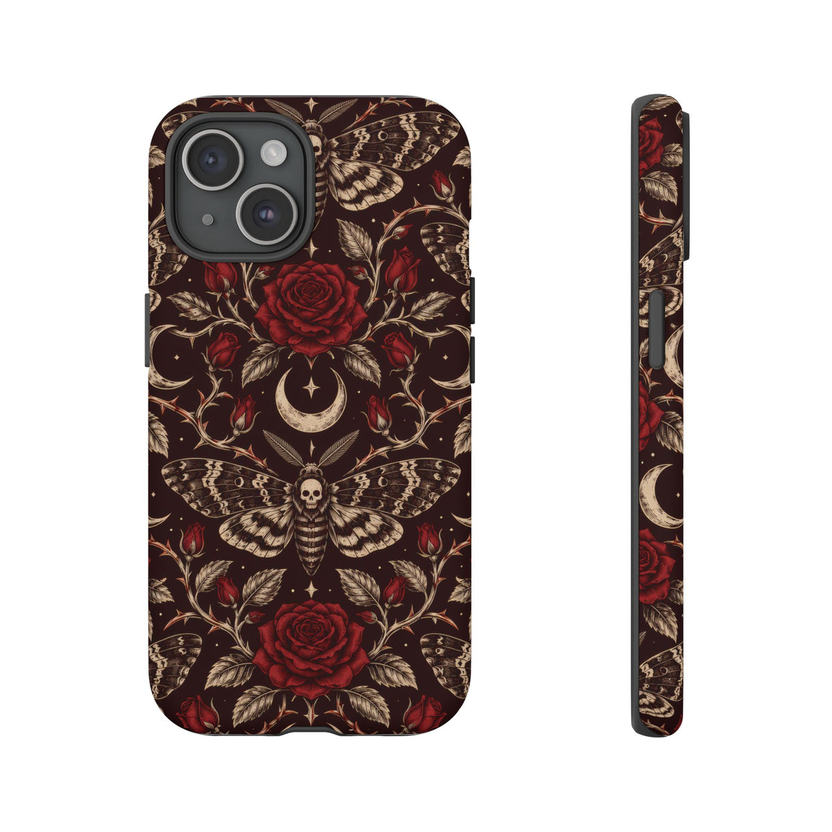 Velvet Moth Masquerade iPhone Tough Case | gothic moth