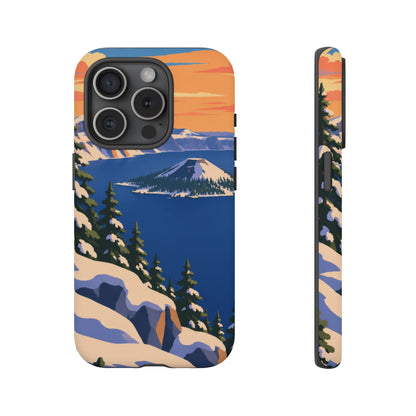 Crater Lake — Winter Caldera iPhone Tough Case