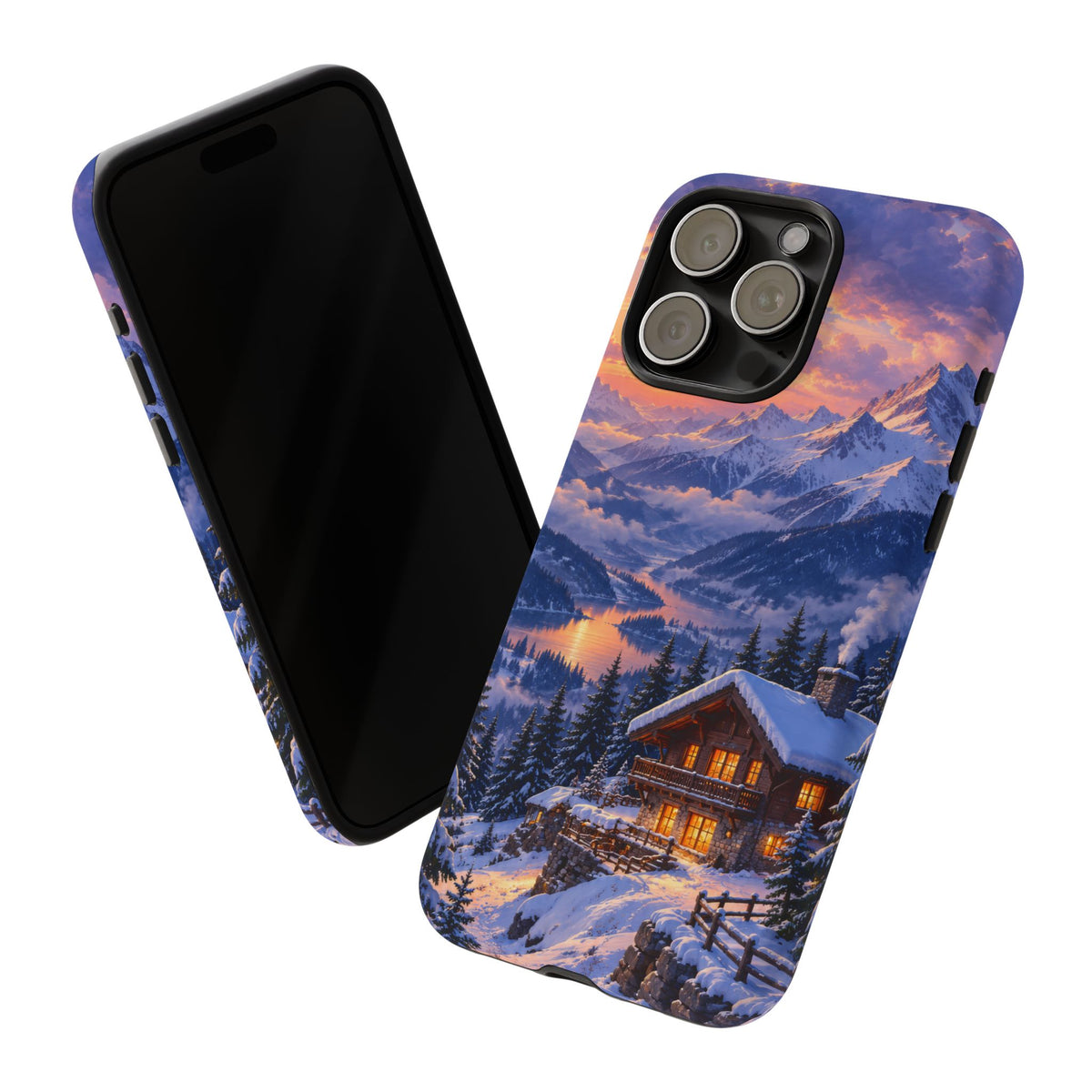 Alpine Hearth iPhone Tough Case | winter cabin