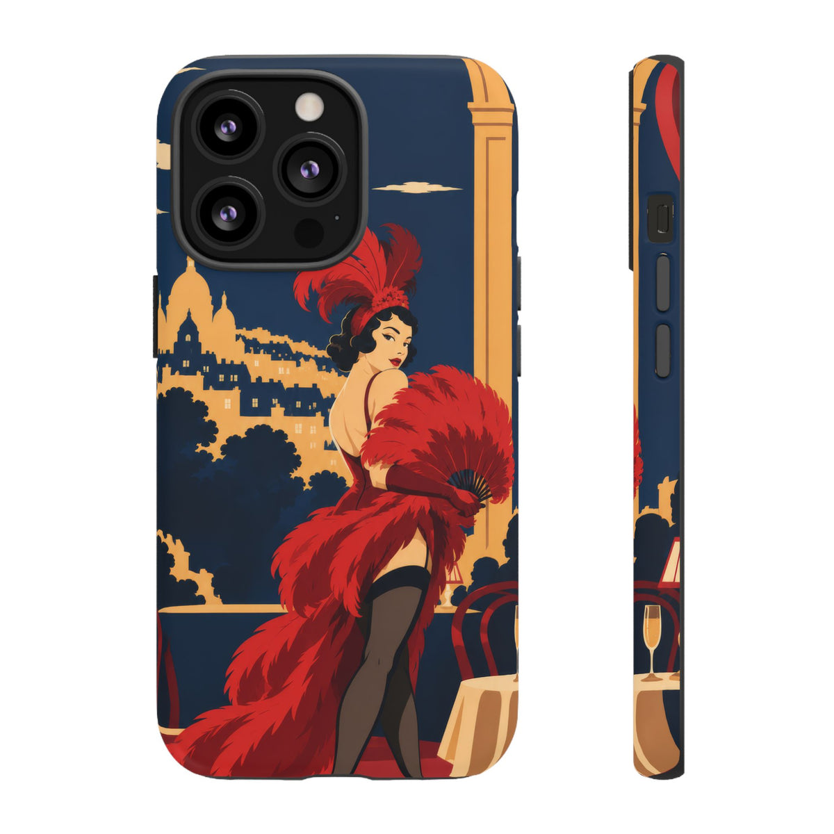 Moulin Rouge Dancer — Velvet Encore iPhone Tough Case | cabaret dancer