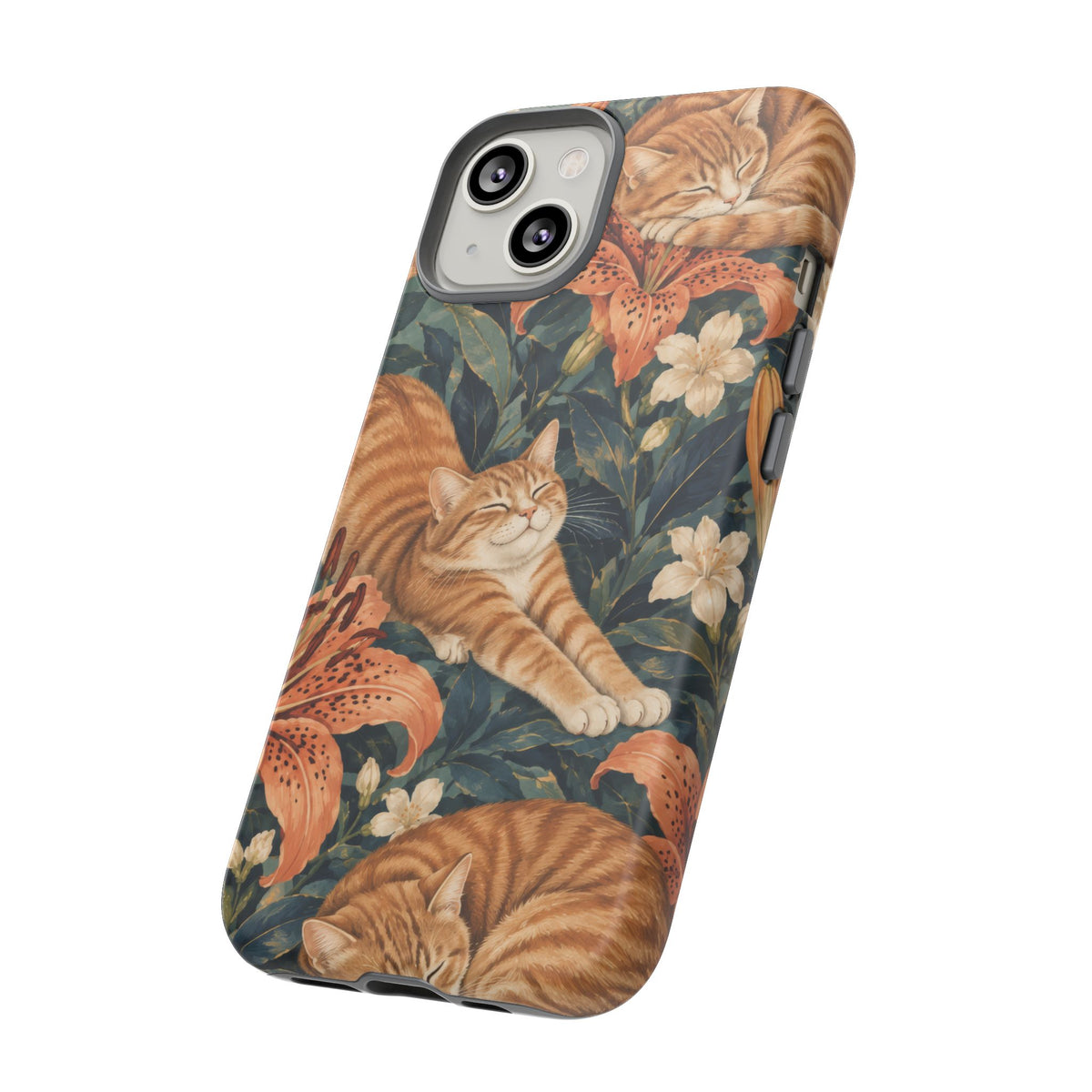 Tiger Lily Tabby iPhone Tough Case | tabby cats
