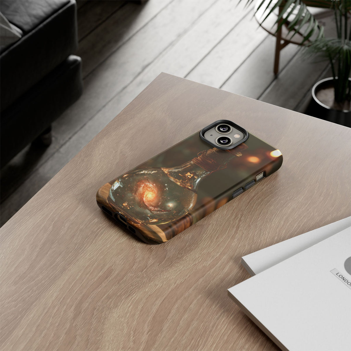 Bottled Cosmos iPhone Tough Case | Galaxy in an Antique Bottle