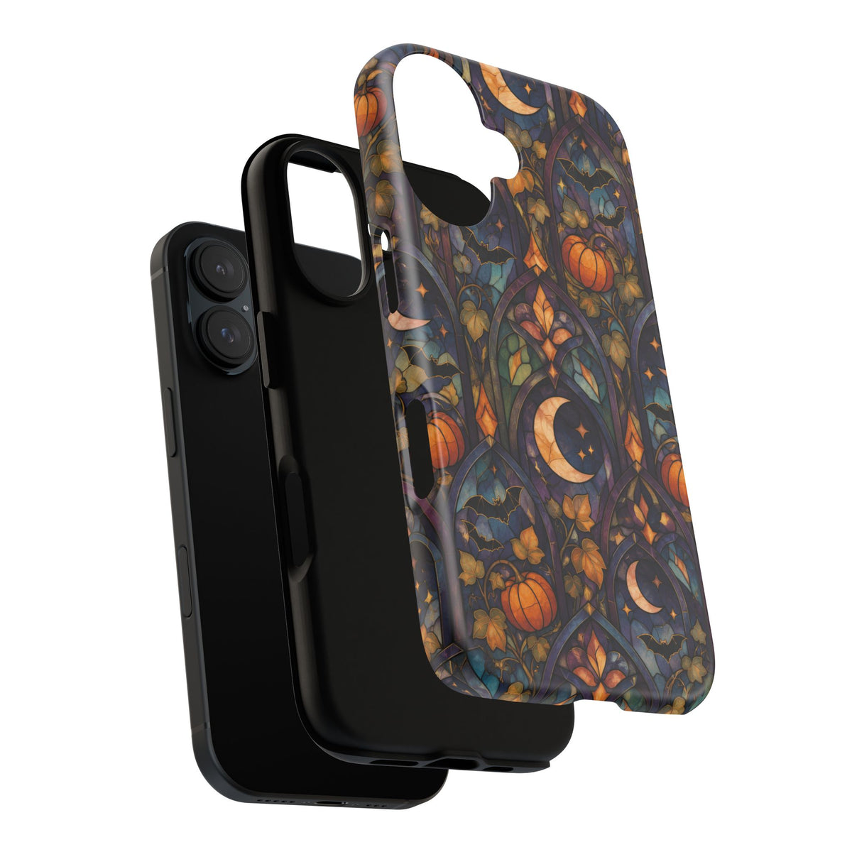 Amber Moon Window iPhone Tough Case | celestial halloween
