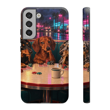All-Night Aces Samsung Galaxy Tough Case | dachshund poker