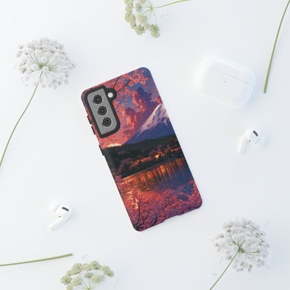 Sakura Lakeside Village Samsung Galaxy Tough Phone Case