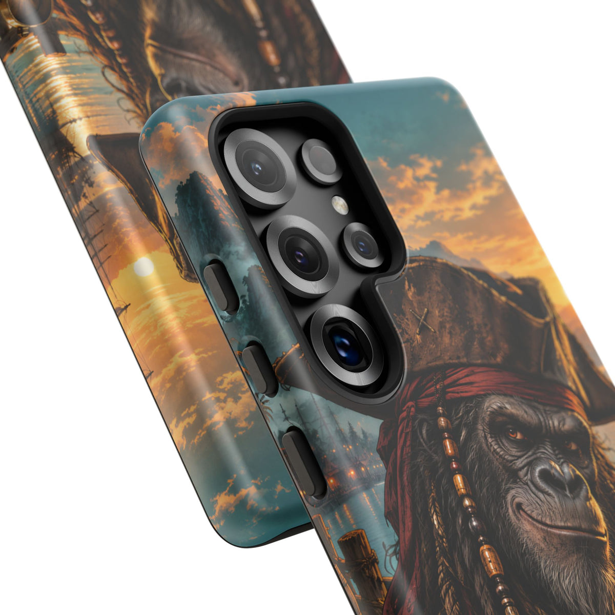 Pirate Gorilla Samsung Galaxy Tough Case | Captain Silverback