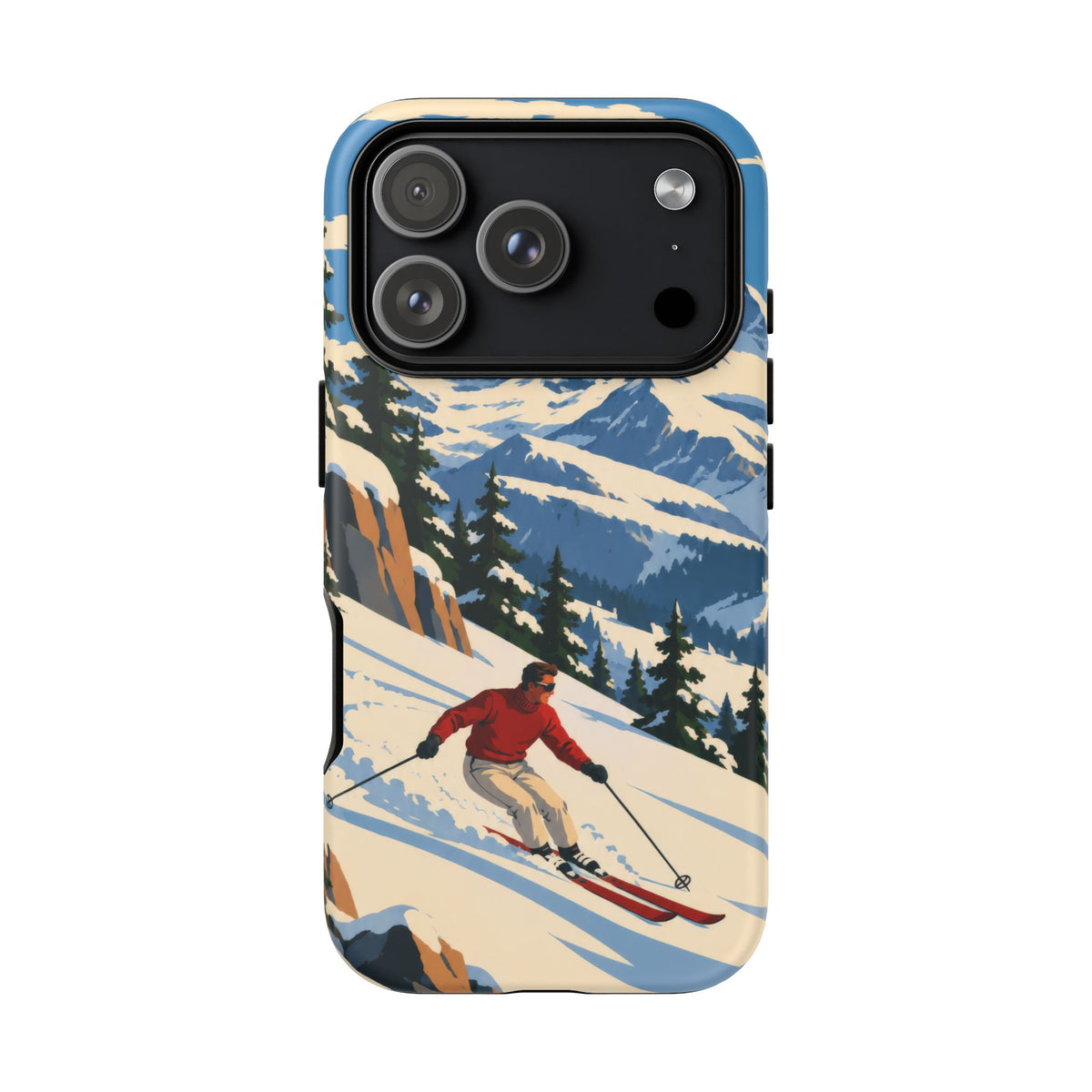 Swiss Skiing — Downhill Arc iPhone Tough Case