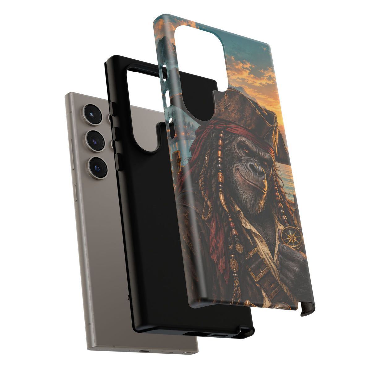 Pirate Gorilla Samsung Galaxy Tough Case | Captain Silverback