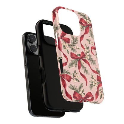 Ribbon Season iPhone Tough Case | christmas bows