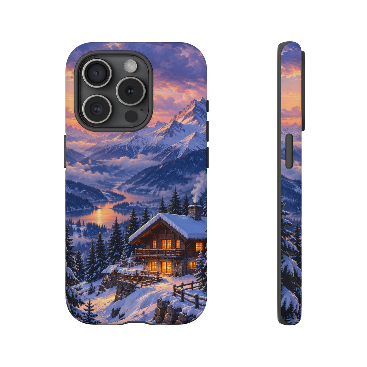 Alpine Hearth iPhone Tough Case | winter cabin