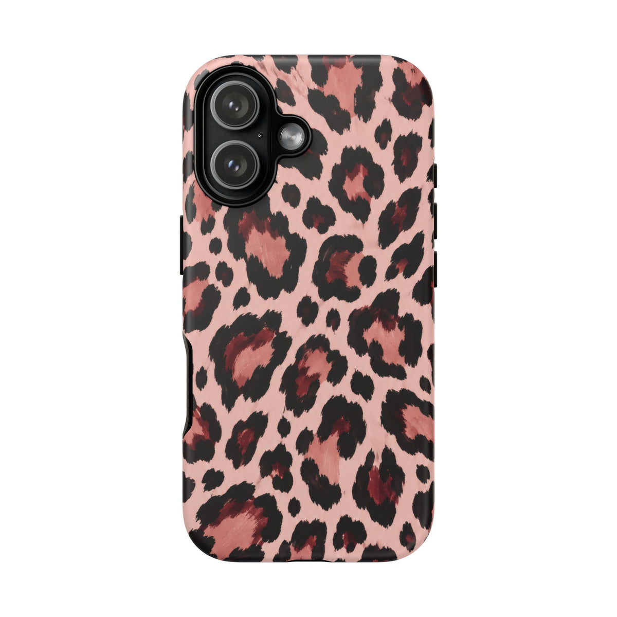 Wild Burgundy iPhone Tough Case | leopard print
