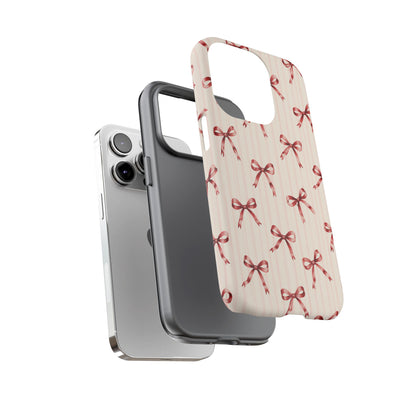 Red Bow iPhone Tough Case | Ribbon Waltz