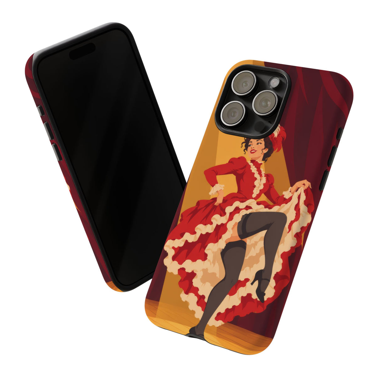 Moulin Rouge Dancer — Crimson Cabaret iPhone Tough Case | cabaret dancer