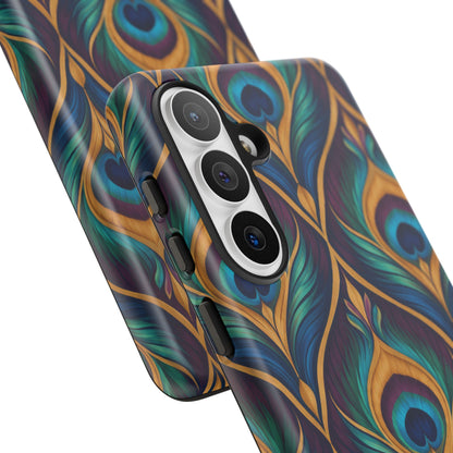Peacock Nocturne Samsung Galaxy Tough Case | art deco