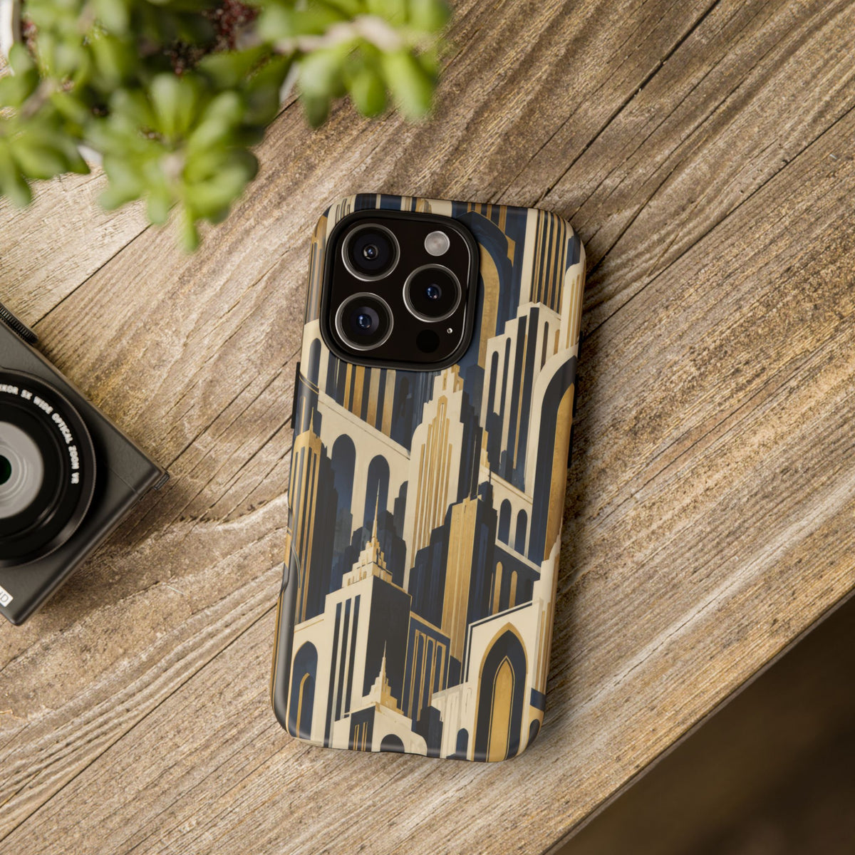 Midnight Metropolis iPhone Tough Case | art deco