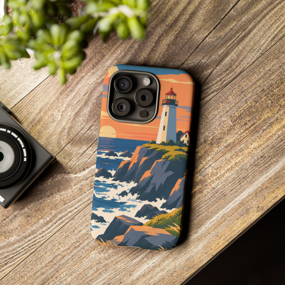 Lighthouse — Atlantic Beacon iPhone Tough Case