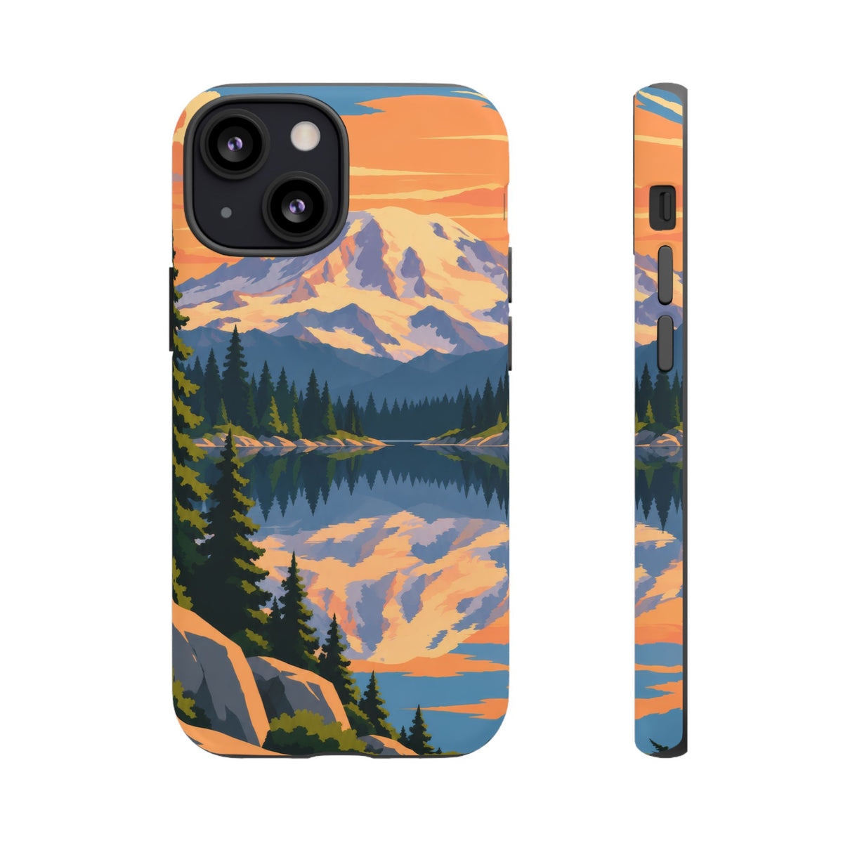 Mount Rainier — Mirror Dawn iPhone Tough Case