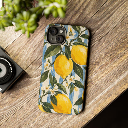 Riviera Lemons iPhone Tough Case | lemon print