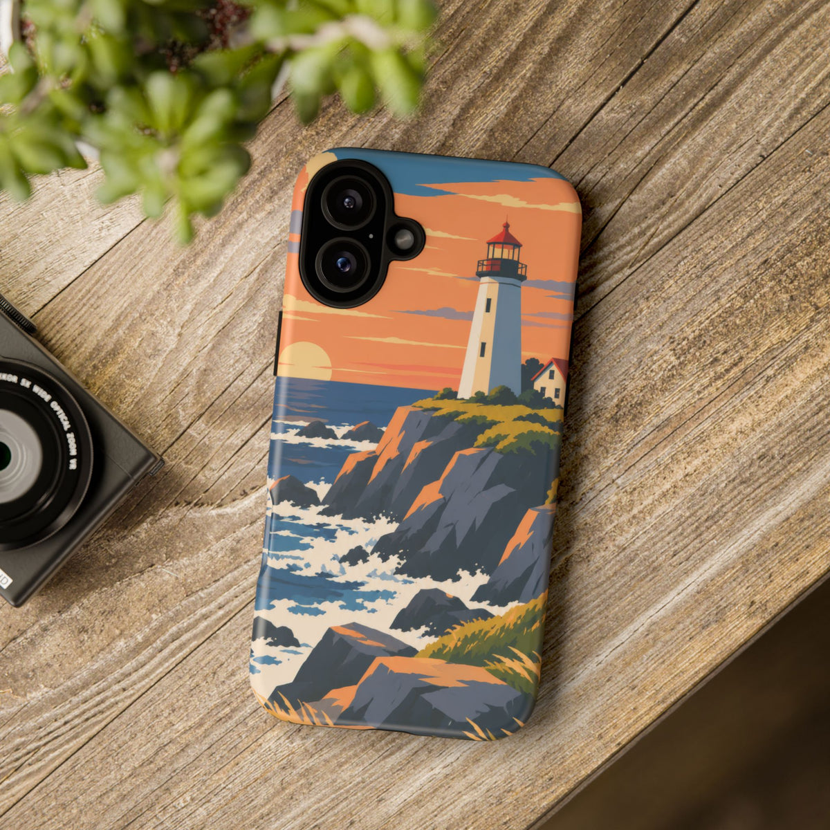 Lighthouse — Atlantic Beacon iPhone Tough Case