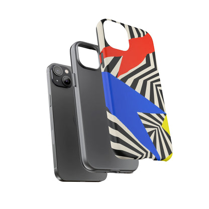Broken Signal iPhone Tough Case | Optical Stripe Art
