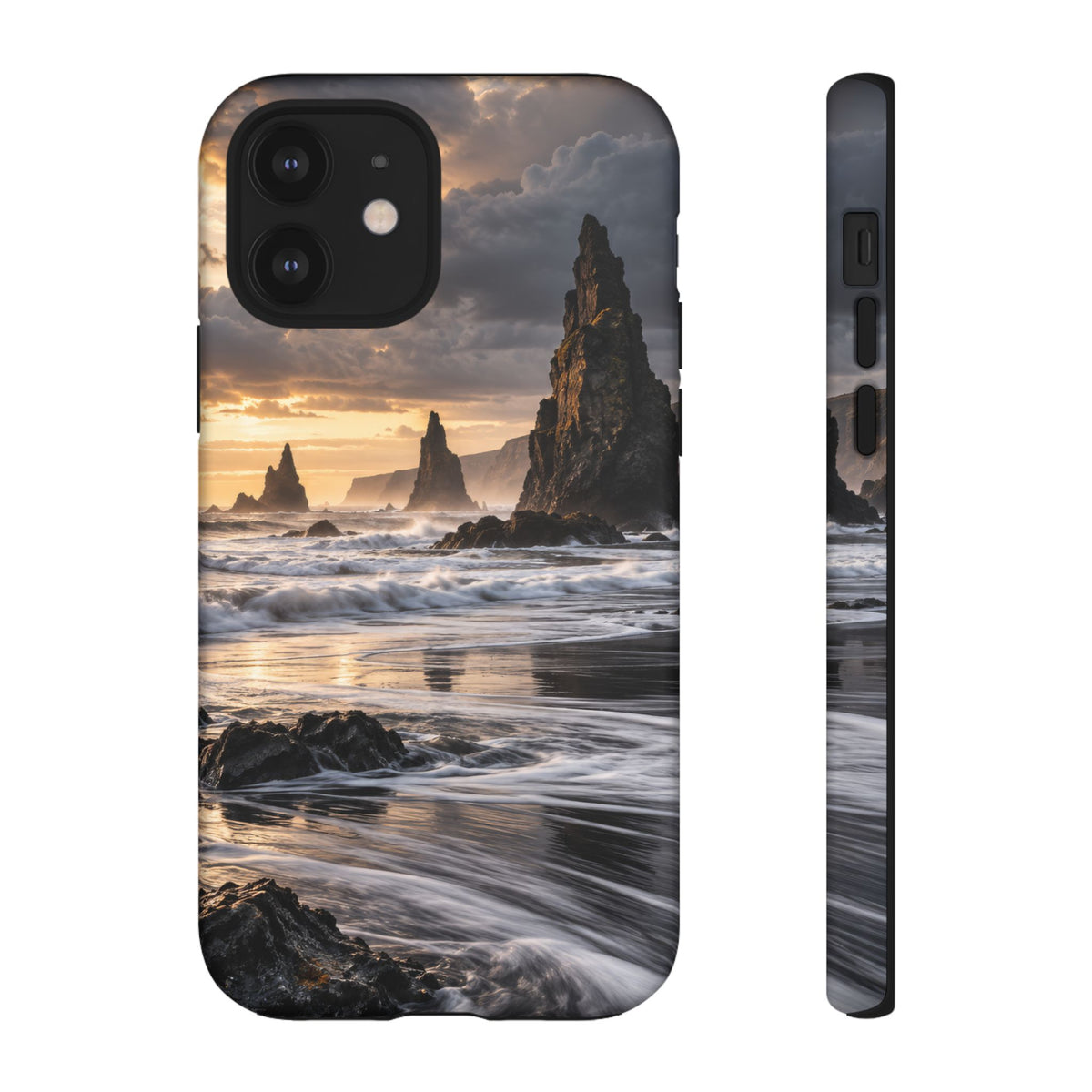 Black Sand and Silver iPhone Tough Case | black sand beach
