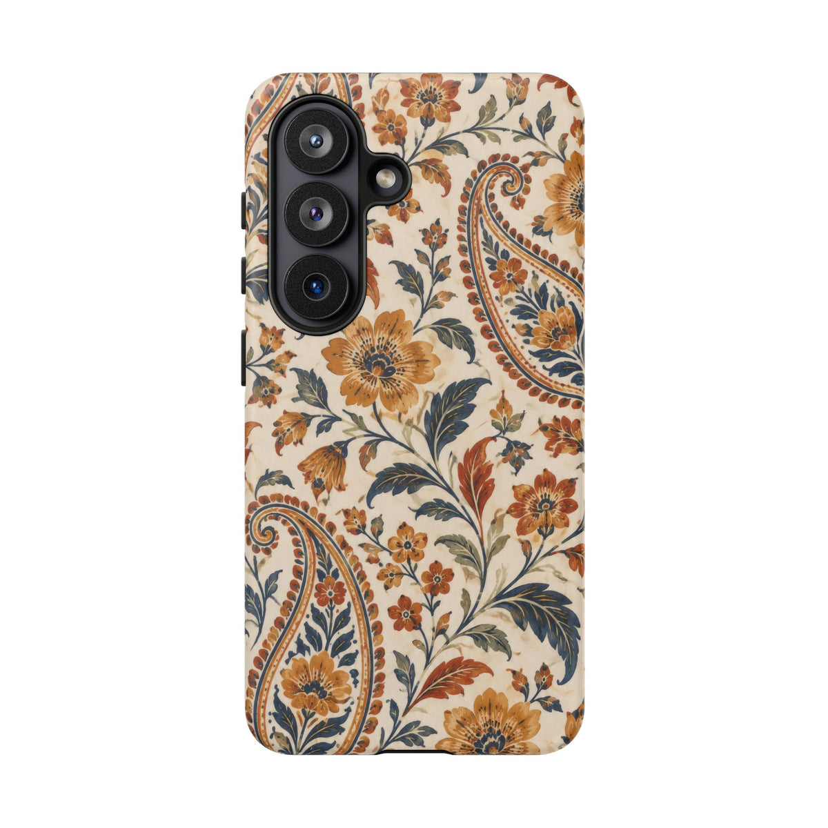 Saffron Heirloom Samsung Galaxy Tough Case | Floral Paisley on Ivory